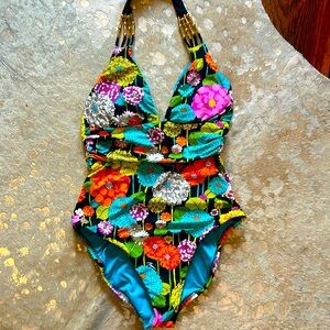 Trina Turk Santiago Halter One piece new without tags, Size 6. Perfect condition
